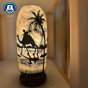 Night Desert Camel skin Lamp